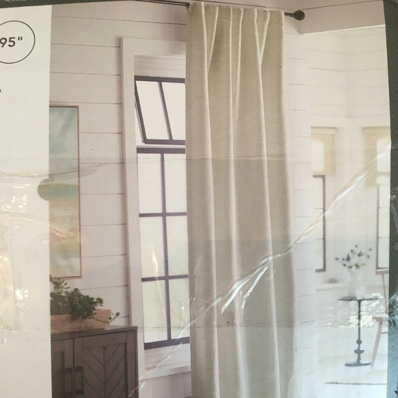 Accents Faux Silk Room Darkening Curtain Panels Threshold Poshmark